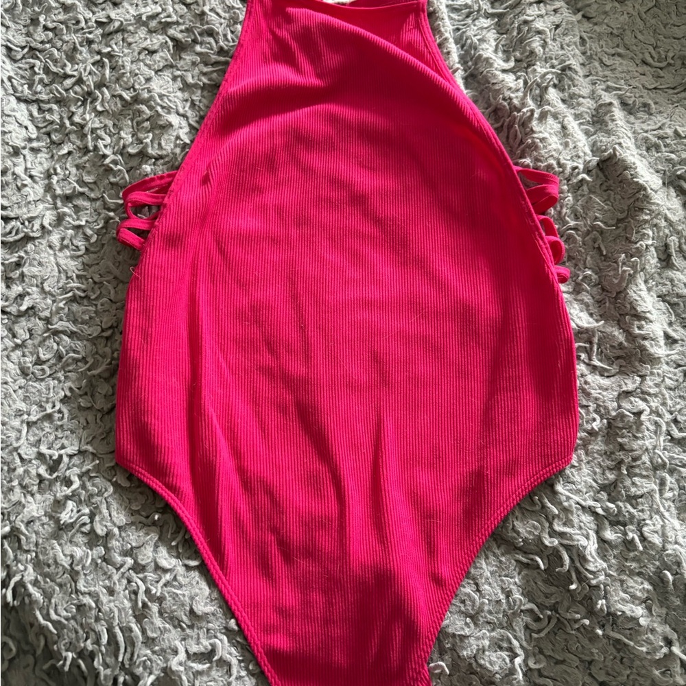 Vibrant Pink One-Piece Bodysuit